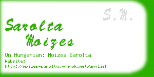 sarolta moizes business card